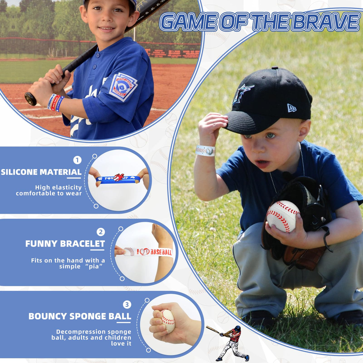 Bluegogo slap bracelets provide quick party favors and sensory flair.