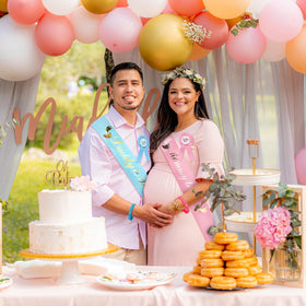 Bluegogo gender reveal photo props thick-paper set sparks memorable photos.