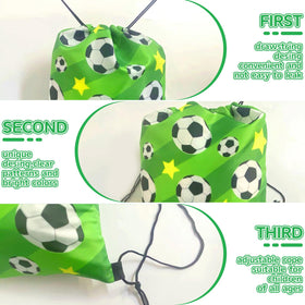 Bluegogo soccer keychains provide a durable keepsake after the party.