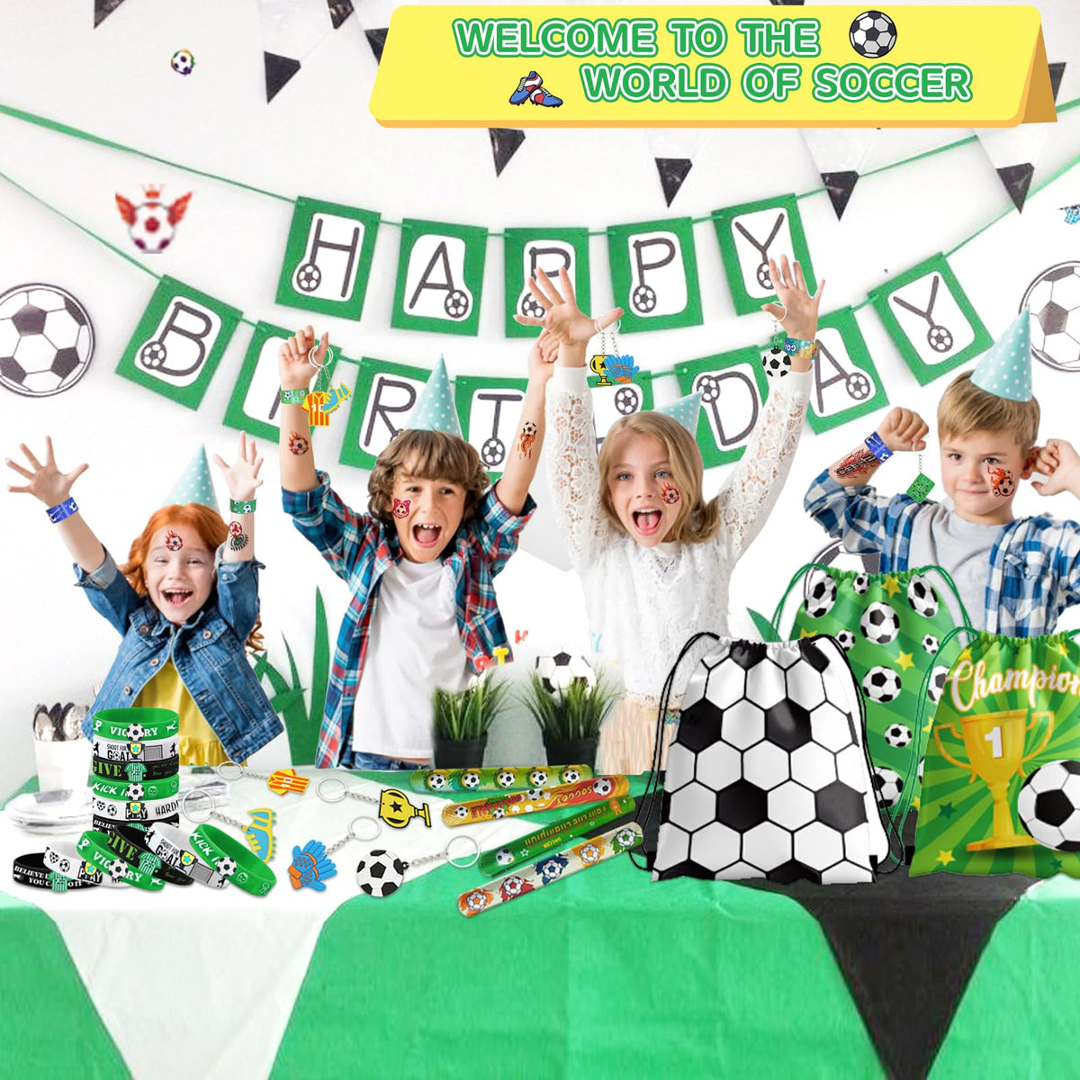 Bluegogo soccer stickers are waterproof and sweatproof for outdoor play.