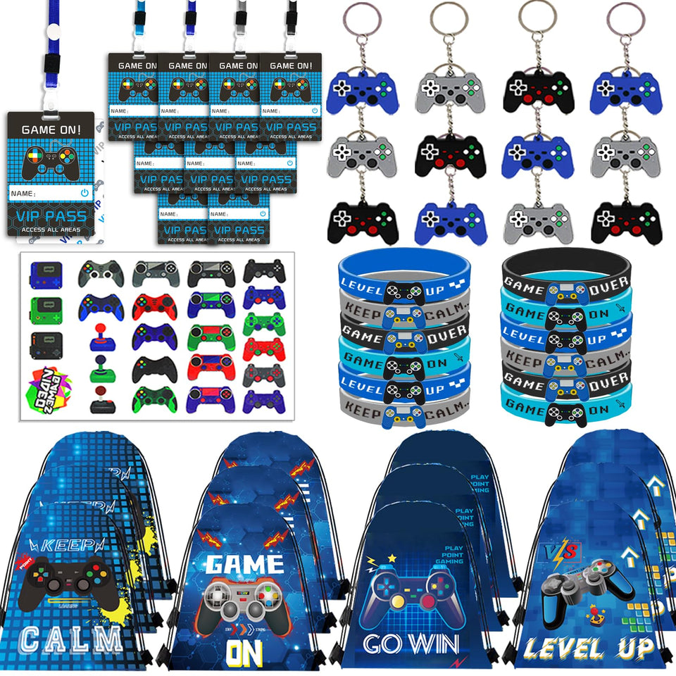 Bluegogo video game drawstring bags ideal for party favors and easy reuse