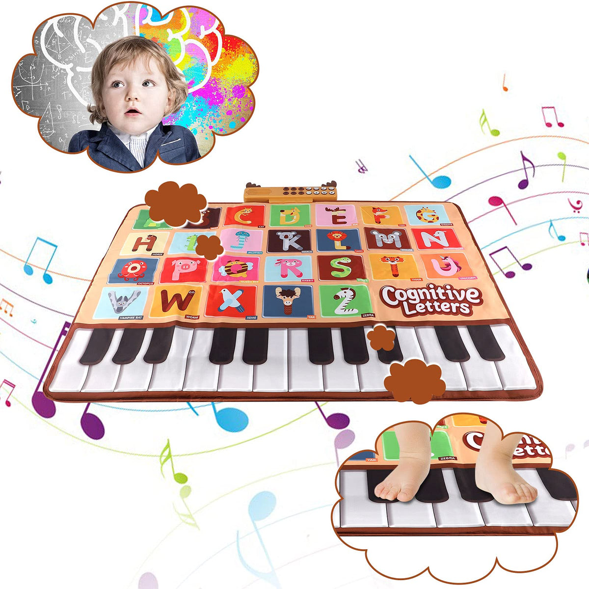 Bluejay Baby Piano Mat uses safe materials for gentle play