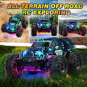 Bluejay RC car up to 70 minutes runtime with rechargeable batteries.