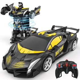 BlueJAY Transform RC Car in 1:18 scale, showing auto-conversion and 360° rotation.