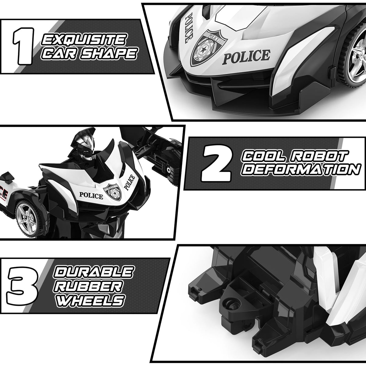BLUEJAY Transform RC Car battery charger ensures quick, safe recharges.