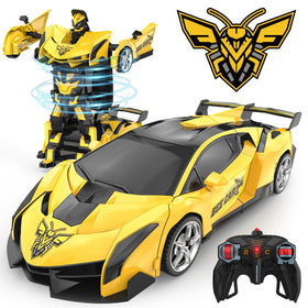 BLUEJAY Transform RC Car front view with bold colors for durable indoor play.