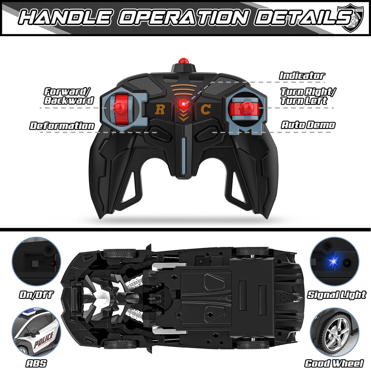 BLUEJAY Transform RC Car packaging reveals gift-ready presentation.