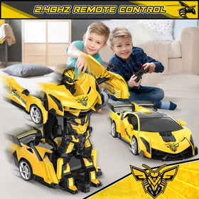 BLUEJAY Transform RC Car remote control shown for precise playtime.