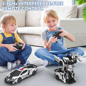 BlueJAY Transform RC Car side view, compact 1:18 scale for indoor play.