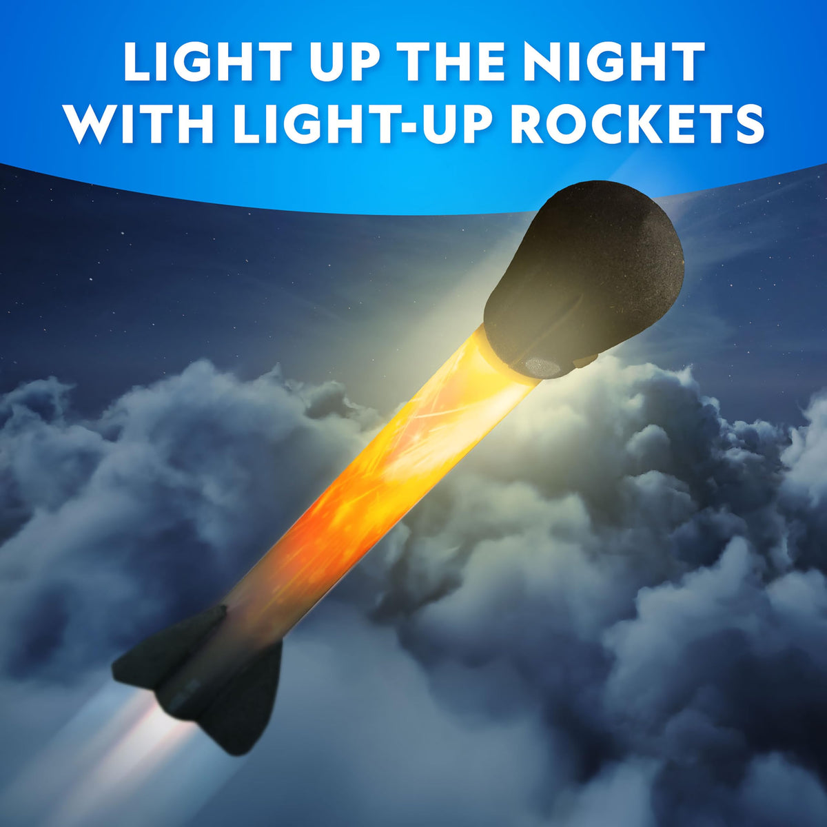 Bluemarble LED rocket light show enhances outdoor play