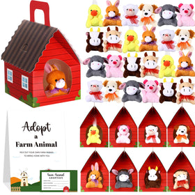 Blueweenly farm animal figures in plush form for imaginative play and learning