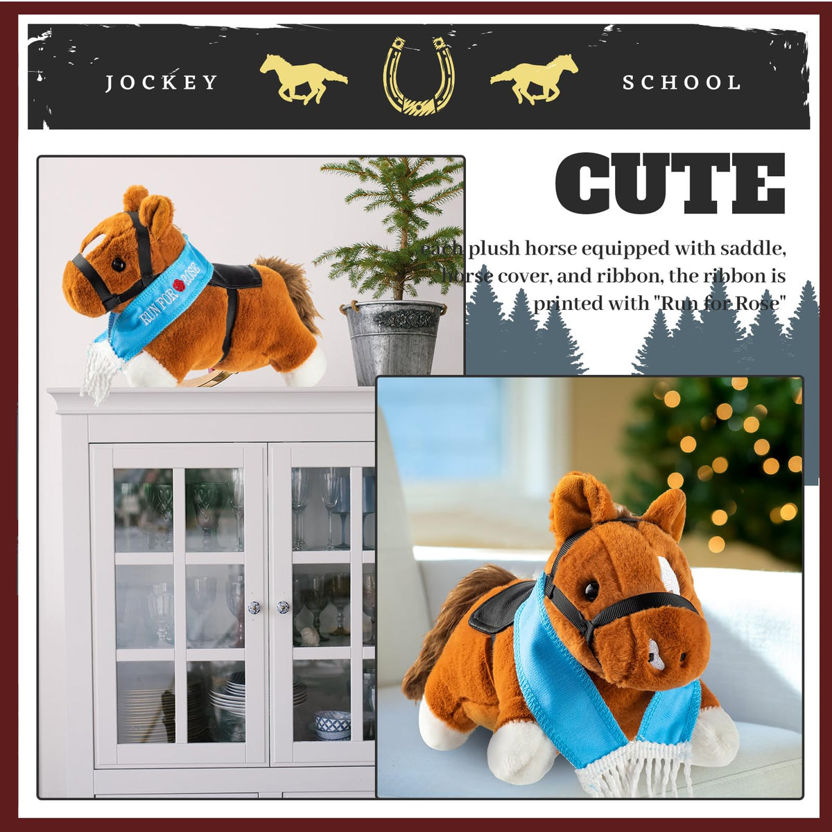 Blueweenly Derby horse makes a thoughtful gift for horse lovers and fans.
