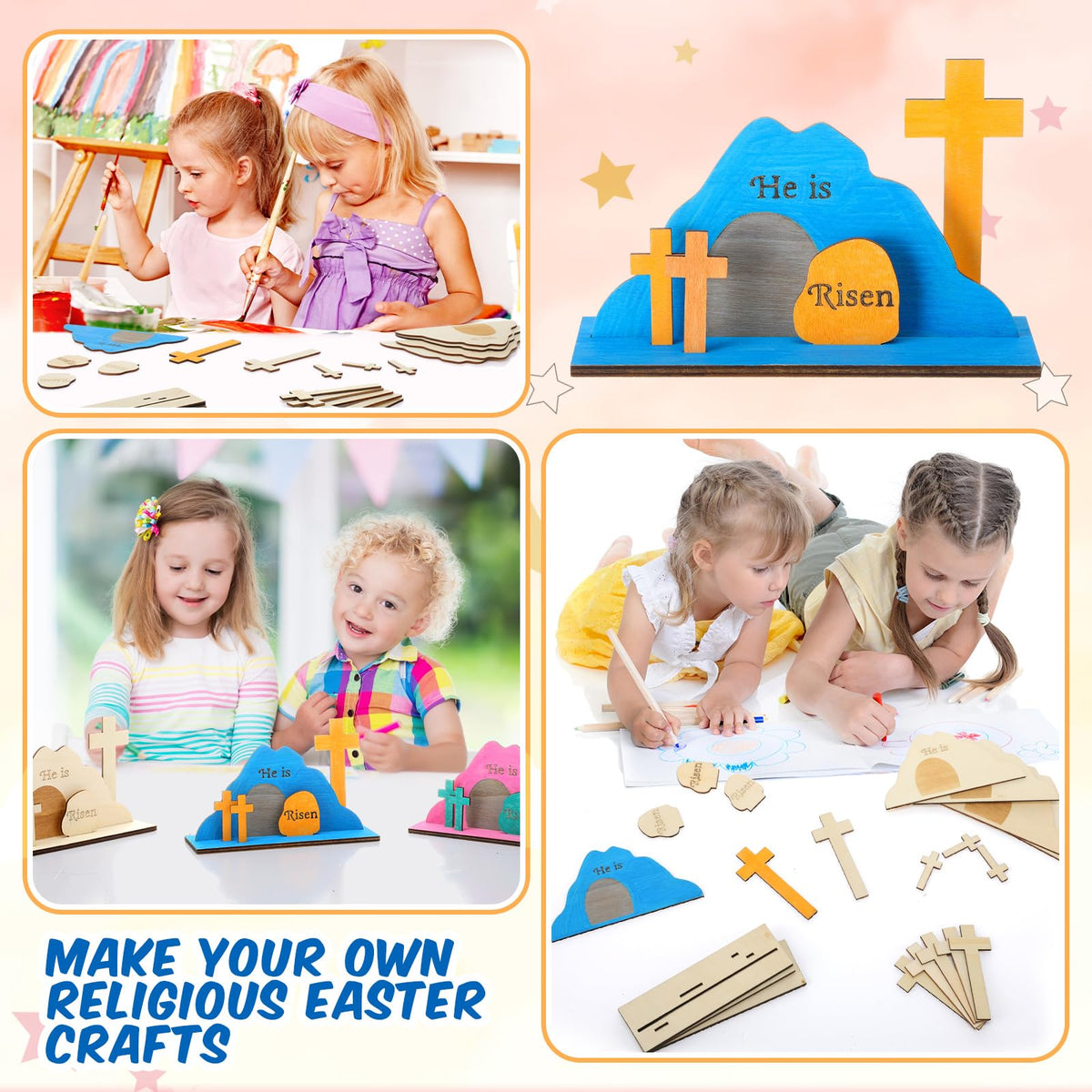 Blueweenly DIY craft kit for kids—easy assembly and creative painting.