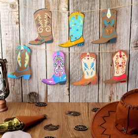 Blueweenly DIY wooden boots kit showcased for classroom crafts and learning.