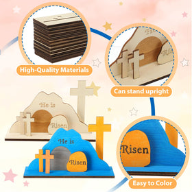 Blueweenly Easter crafts tabletop altar props for holiday decor.