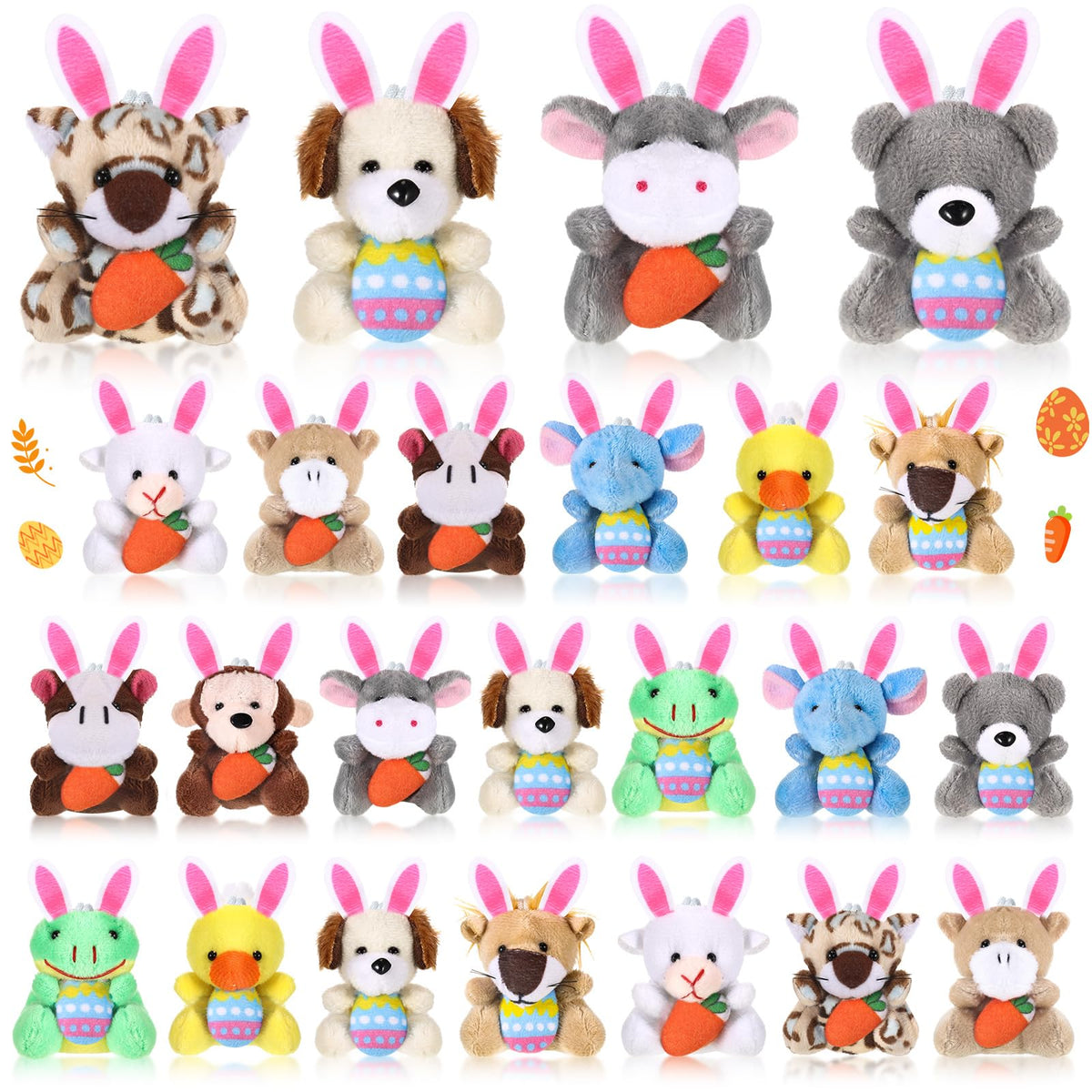 Blueweenly Easter mini plush frog keychain, a charming party favor and backpack decoration