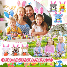 Blueweenly Easter mini plush rabbit keychain, adds whimsy to bags or Easter baskets