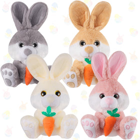 Blueweenly four-pack 12-inch Easter bunny plush set for festive decorations and cuddly play