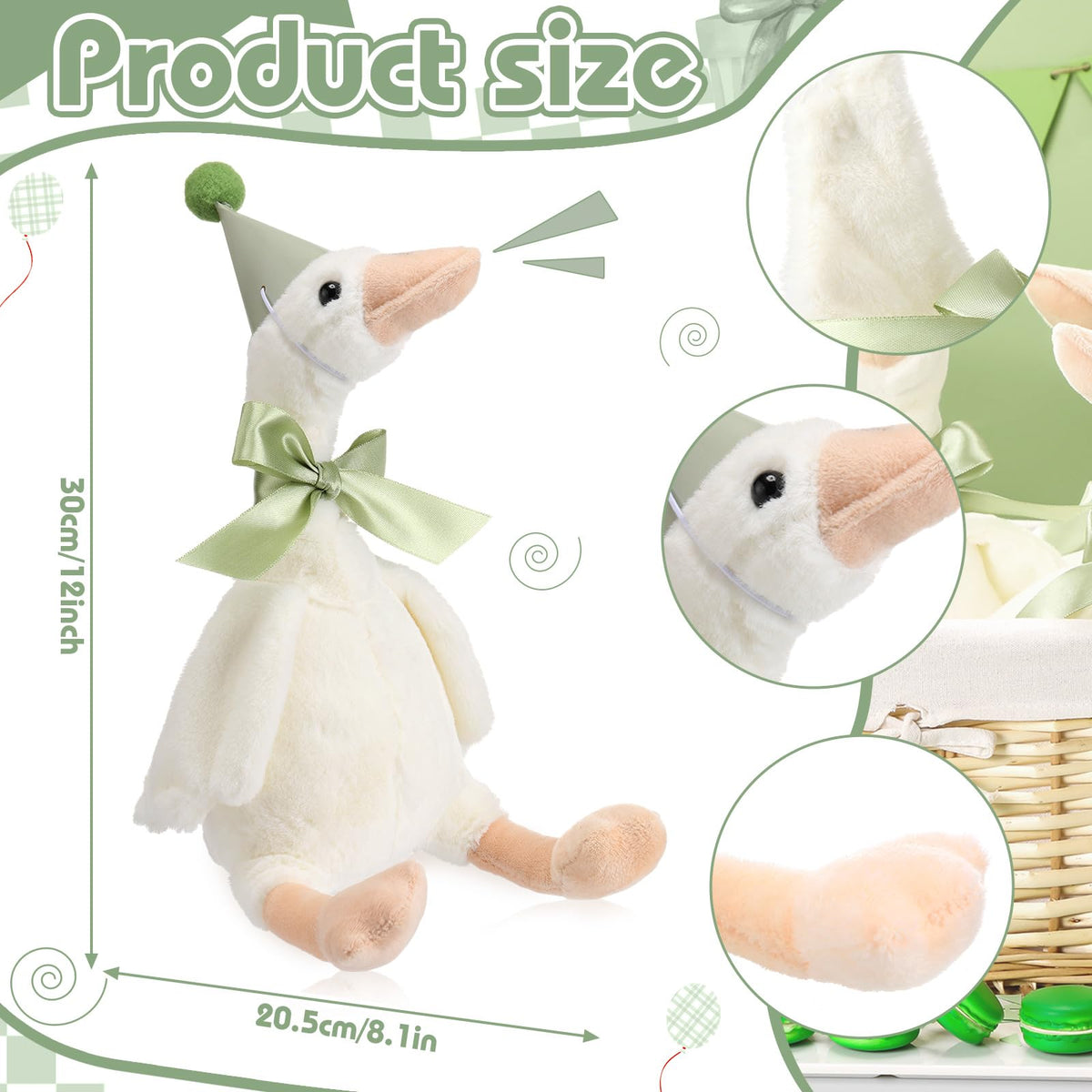 Blueweenly goose birthday decoration set creates a playful milestone display.