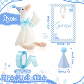 Blueweenly goose figure close-up shows craftsmanship and soft color tones