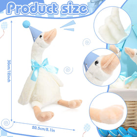 Blueweenly soft-fiber geese feel gentle to touch during setup