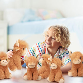 Blueweenly Highland cow plush pack crafted with soft plush material