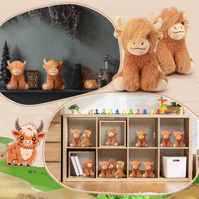 Blueweenly Highland Cow plush makes a thoughtful gift for kids, friends, and party hosts.