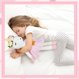 Blueweenly gift-pack image shows two plush unicorn dolls ready for gifting.