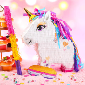 Blueweenly party scene with unicorn pinata inspires joyful celebrations