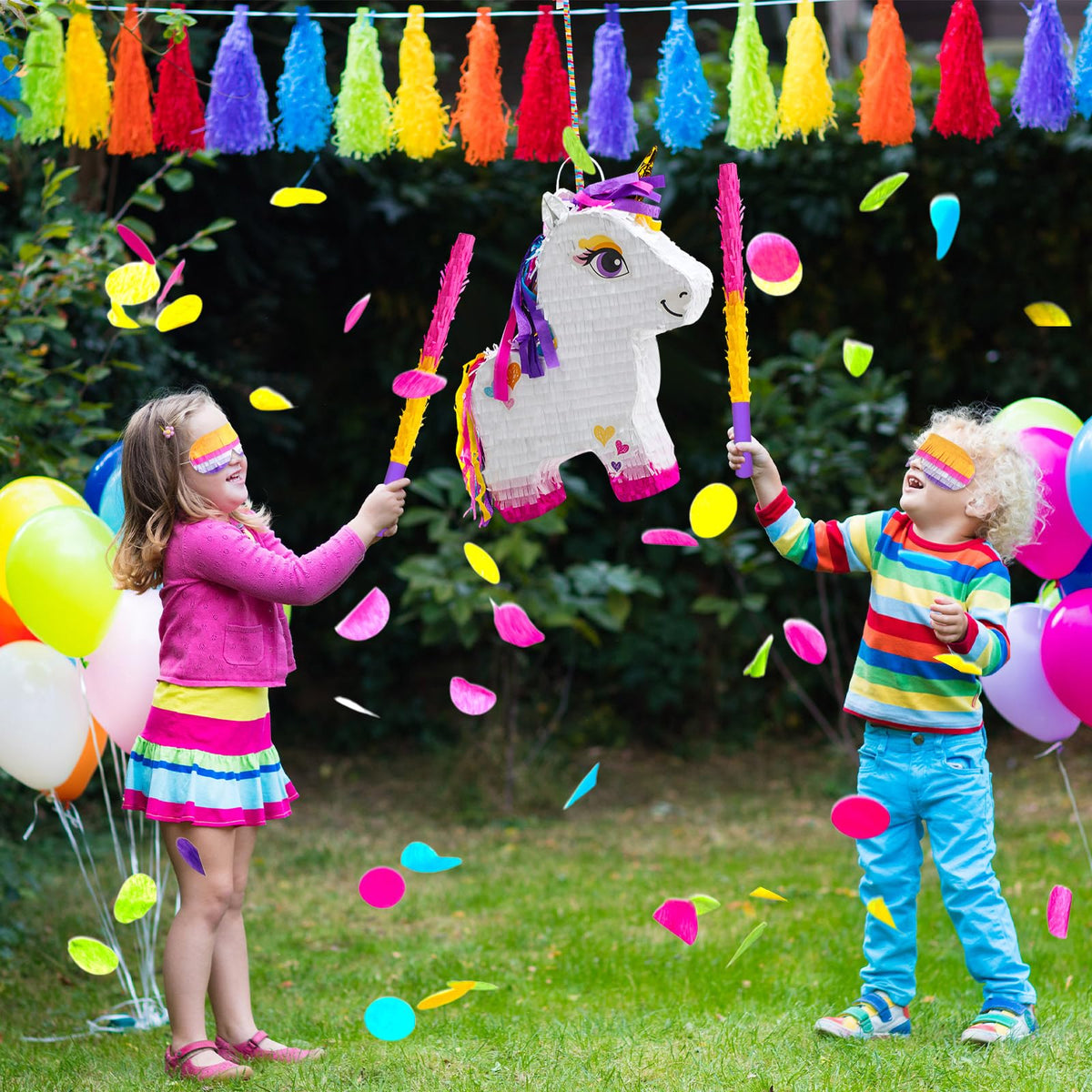 Blueweenly pinata filling options include candies and small treats