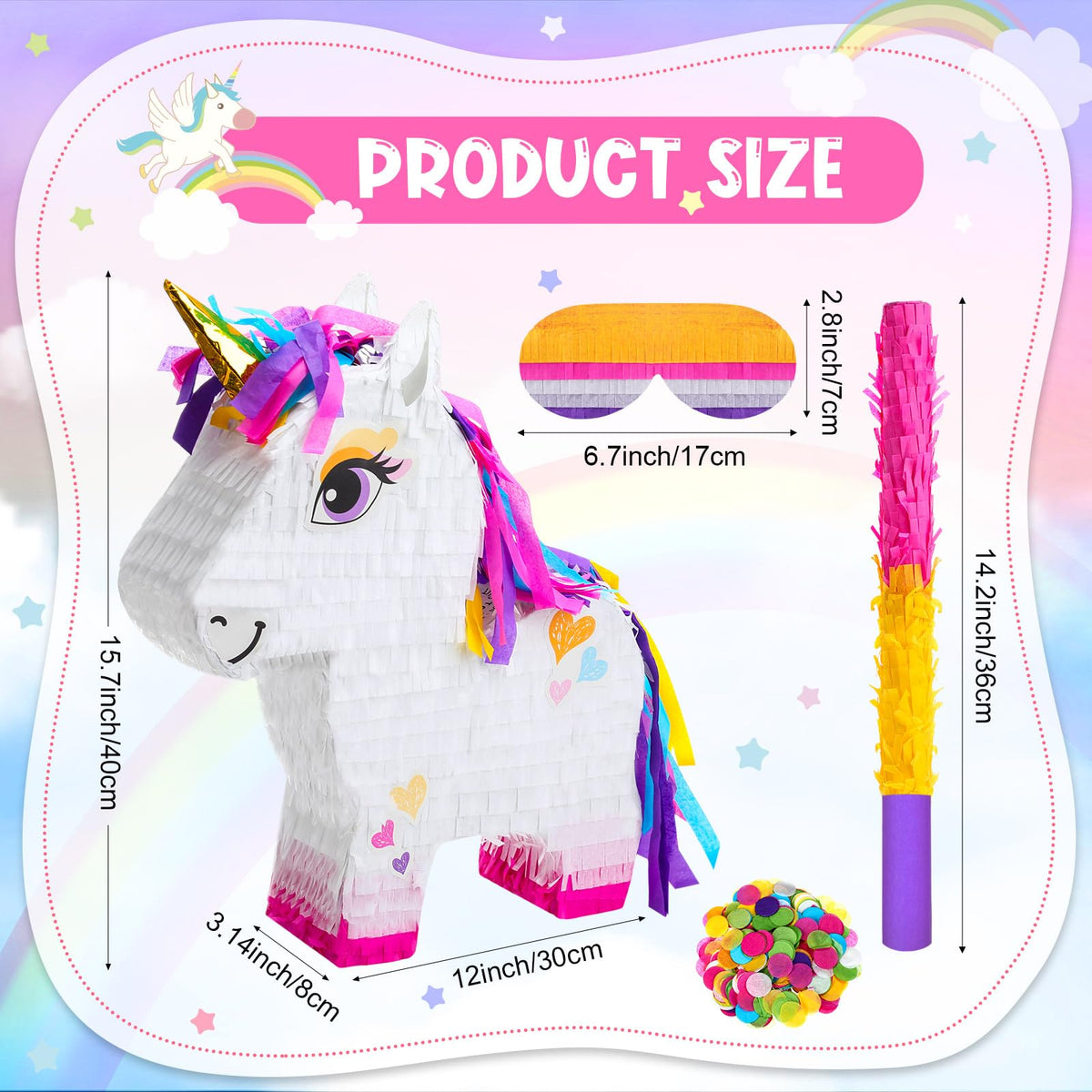 Blueweenly PVC pinata stick provides sturdy, safe hitting fun