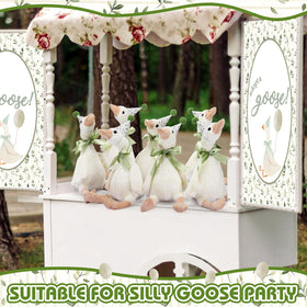 Blueweenly Silly Goose beige hat detail adds cute cap accents to decor.