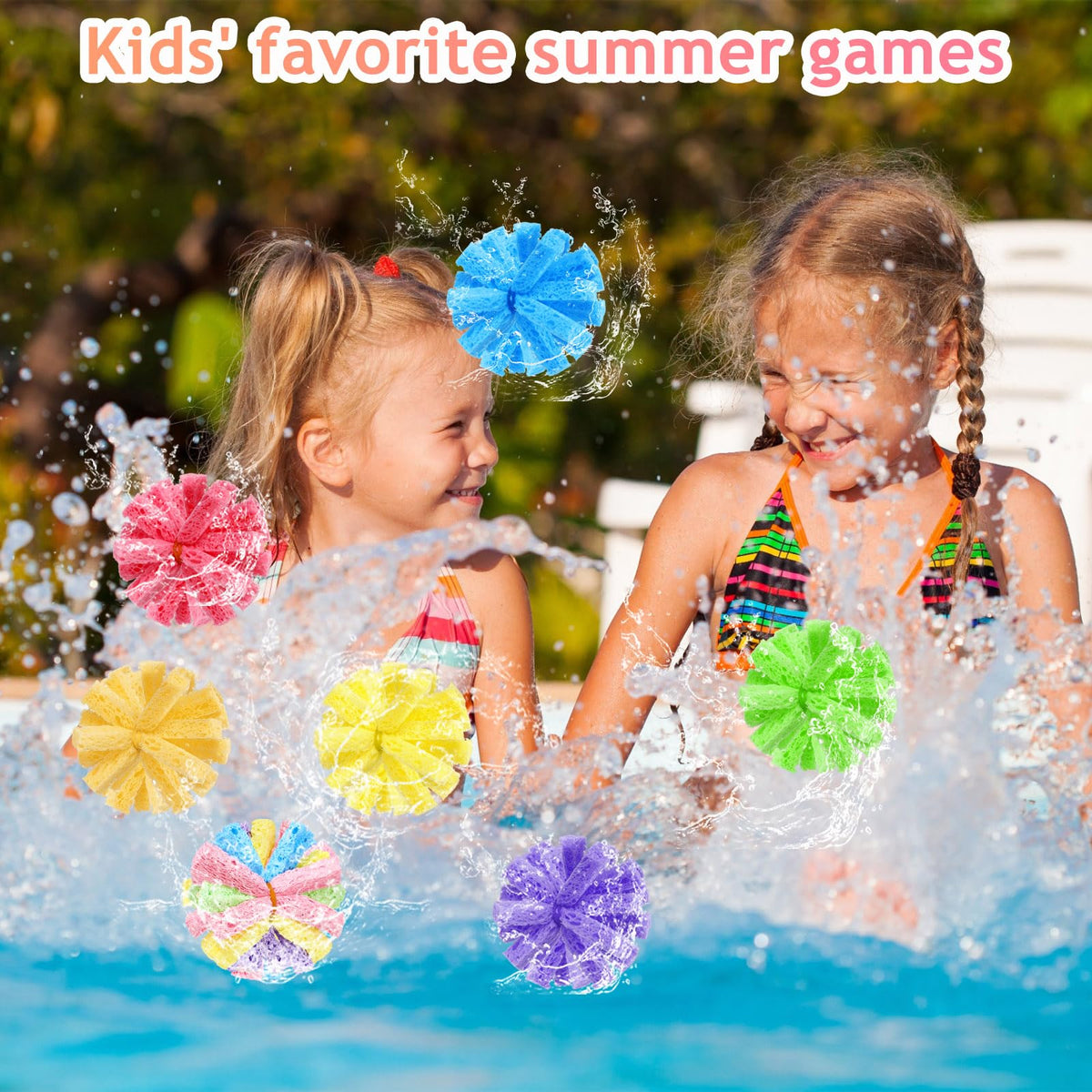 Blueweenly balls in solid and rainbow colors offer variety