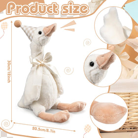 Blueweenly soft fiber geese provide gentle, safe decor for kids and guests.
