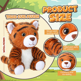 Blueweenly tiger with striped detailing and lifelike eyes for storytelling.