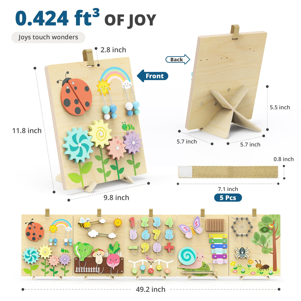 BlueWood Busy Board no-drill setup shown with included bracket