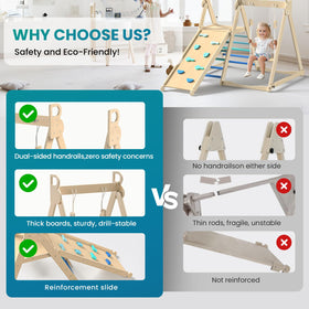 BlueWood non-toxic finish promoting healthy, worry-free indoor play.