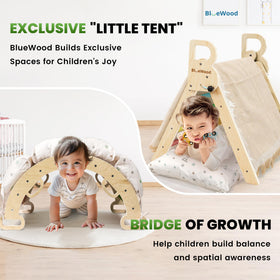 BlueWood Montessori Ladder promotes coordination during climbs.