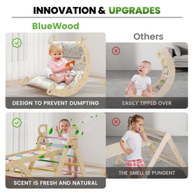 BlueWood Climbing Toy meets ASTM and CPSIA safety standards.