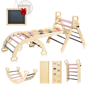 BlueWood Pikler triangle set triangle ladder play sparks creative climbing fun.
