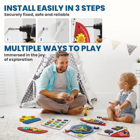 BlueWood Rocket promotes parent-child interaction during collaborative play.