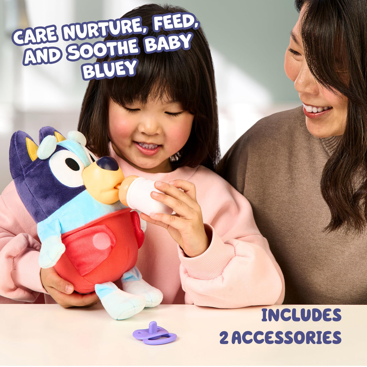 Bluey 11-inch plush fabric highlighting soft texture for everyday fun