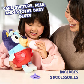 Bluey 11-inch plush fabric highlighting soft texture for everyday fun