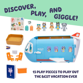 Bluey transforming toy in boat mode for seaside adventures.