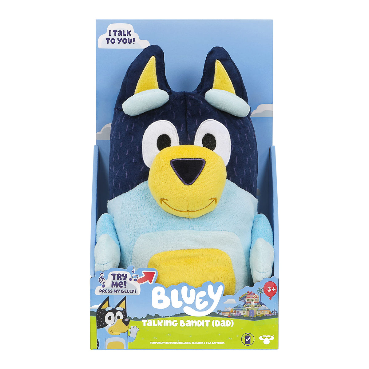 Bluey Bandit repeat mode lets kids practice and narrate their stories.