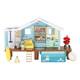 Bluey Beach Cabin Playset 10-inch house for imaginative pretend play.