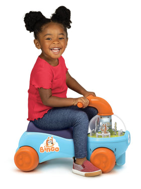 Bluey & Bingo Keepy Uppy Ride On side view for toddler imaginative play.