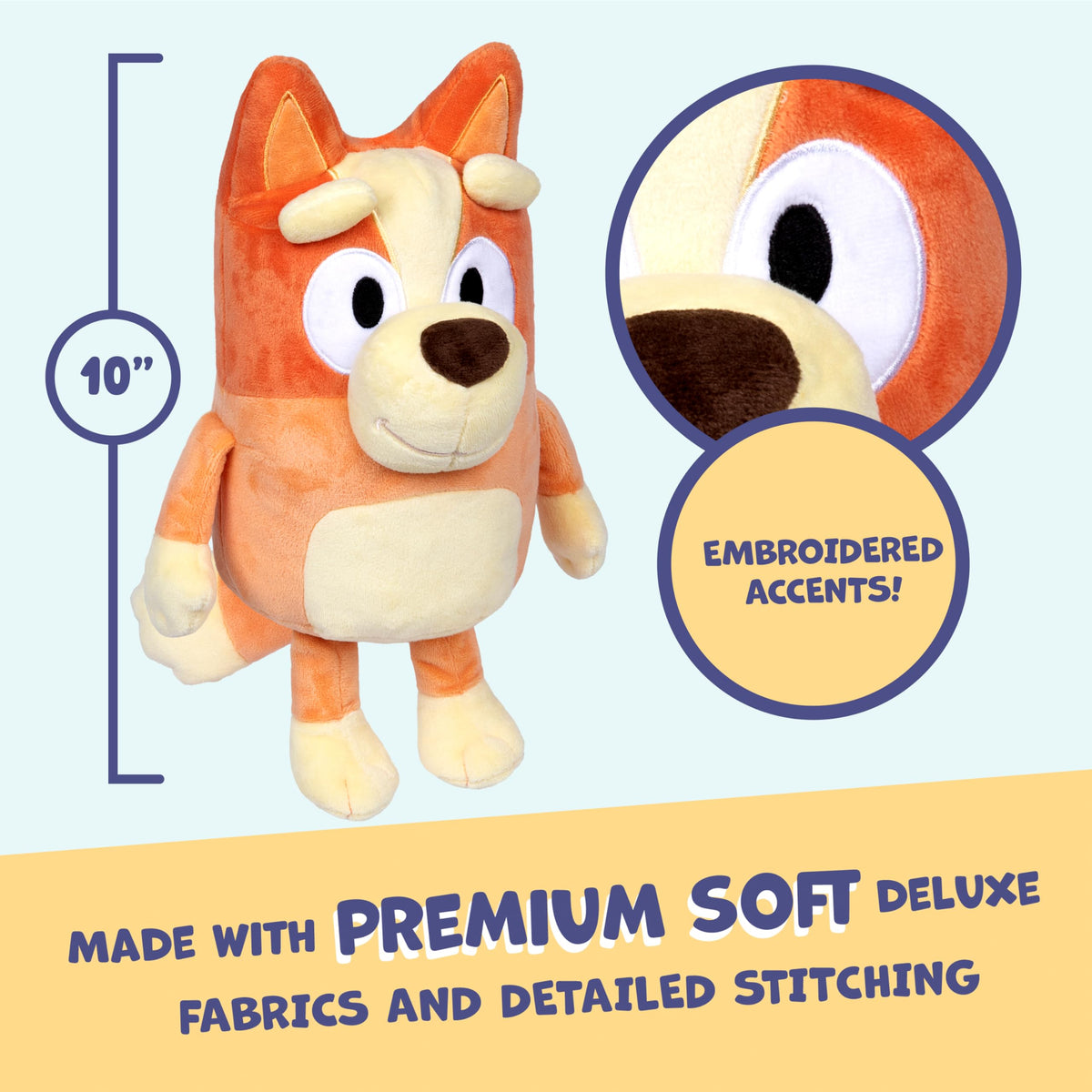 Bluey Bingo plush demo and full play modes for flexible fun.