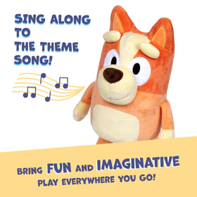 Bluey Bingo plush ready for showtime or storytime adventures.