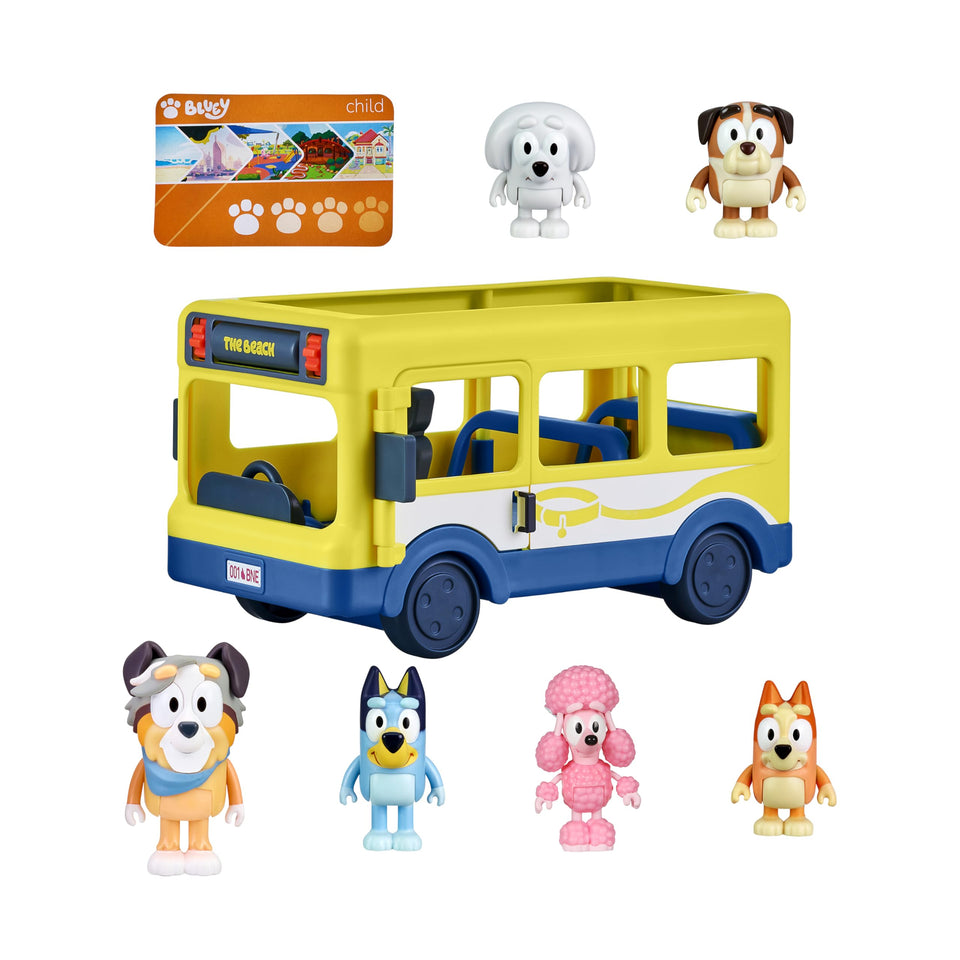 Bluey Bus front destination dial enables imaginative adventures for kids.